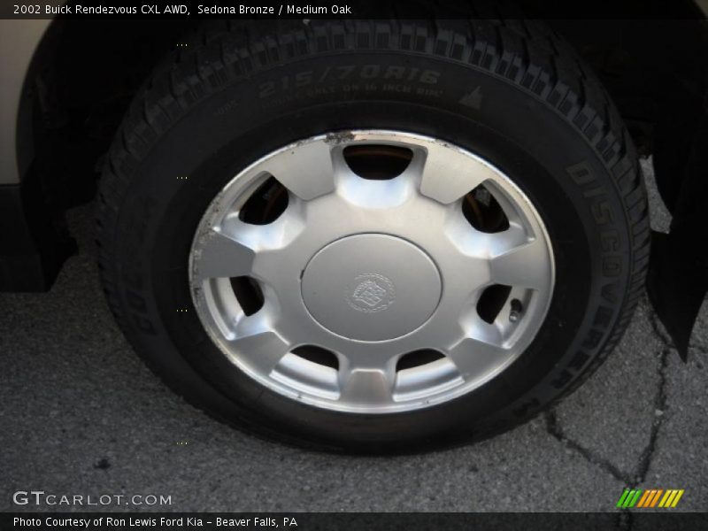 Sedona Bronze / Medium Oak 2002 Buick Rendezvous CXL AWD