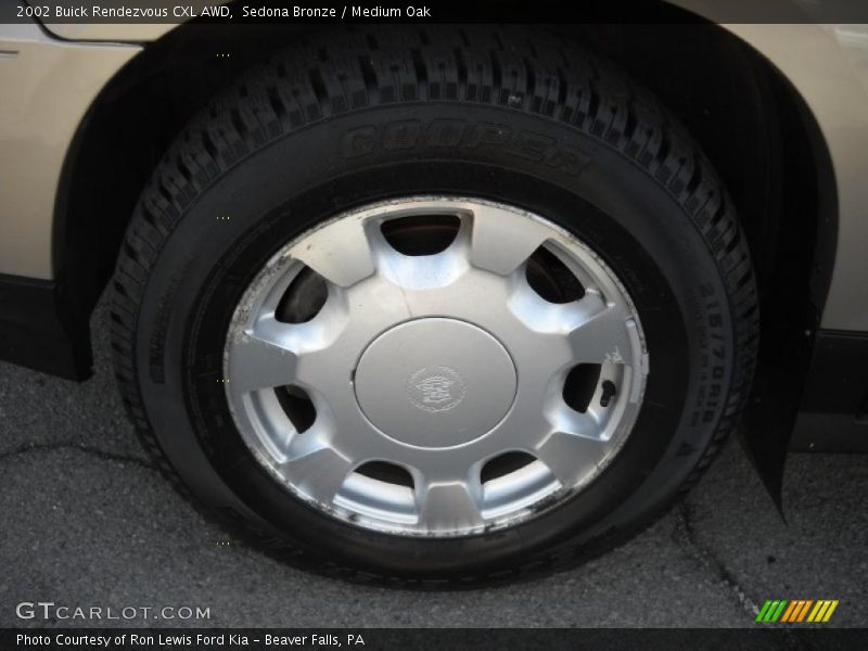 Sedona Bronze / Medium Oak 2002 Buick Rendezvous CXL AWD