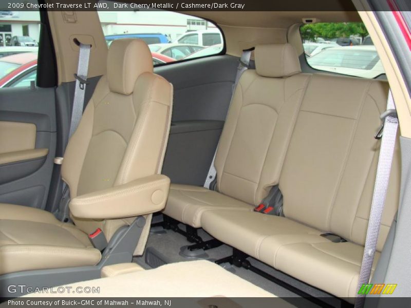 Dark Cherry Metallic / Cashmere/Dark Gray 2009 Chevrolet Traverse LT AWD