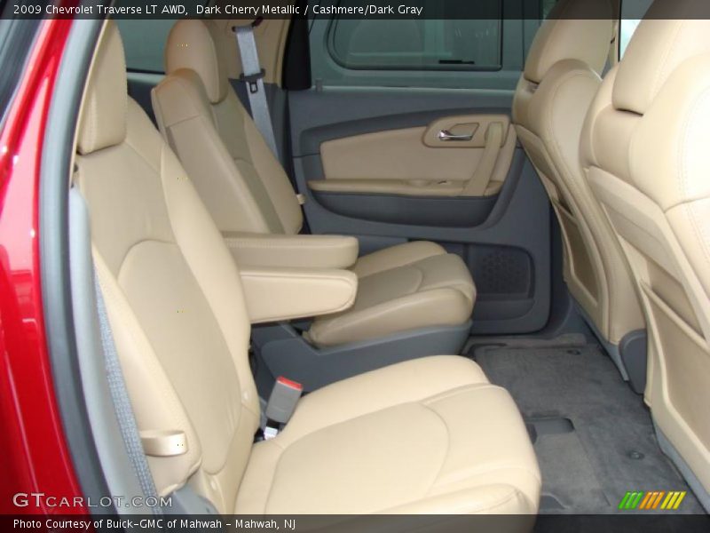 Dark Cherry Metallic / Cashmere/Dark Gray 2009 Chevrolet Traverse LT AWD