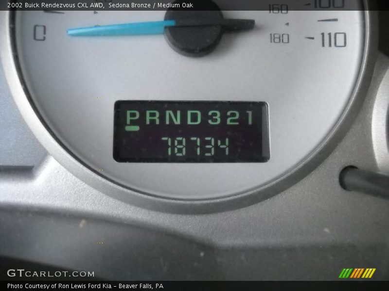 Sedona Bronze / Medium Oak 2002 Buick Rendezvous CXL AWD