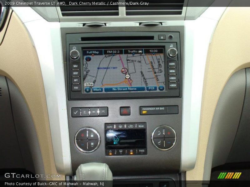 Dark Cherry Metallic / Cashmere/Dark Gray 2009 Chevrolet Traverse LT AWD
