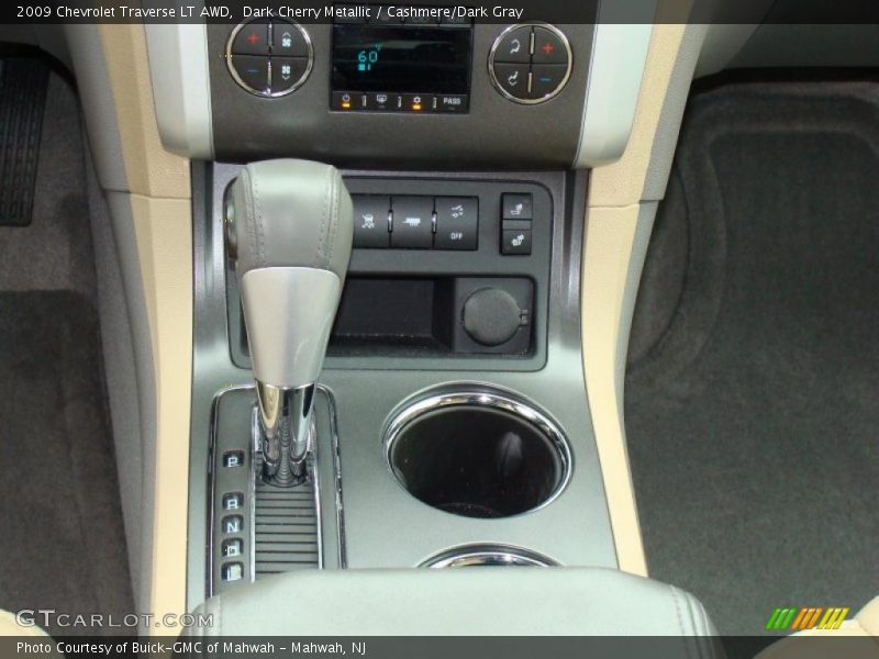 Dark Cherry Metallic / Cashmere/Dark Gray 2009 Chevrolet Traverse LT AWD