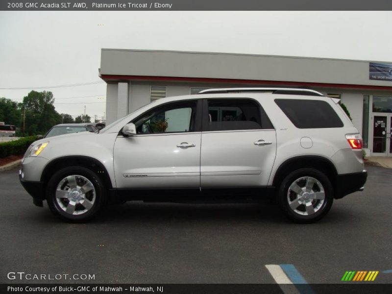 Platinum Ice Tricoat / Ebony 2008 GMC Acadia SLT AWD