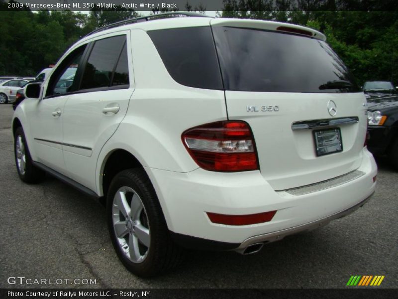 Arctic White / Black 2009 Mercedes-Benz ML 350 4Matic