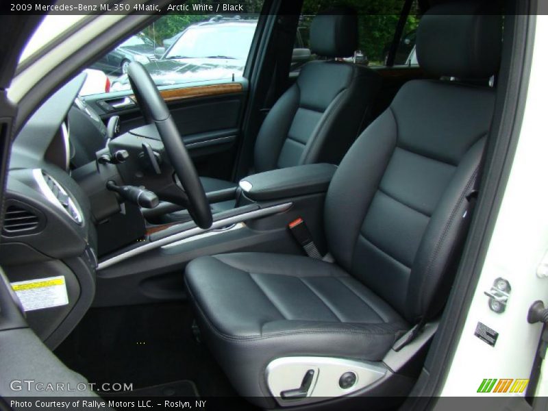 Arctic White / Black 2009 Mercedes-Benz ML 350 4Matic