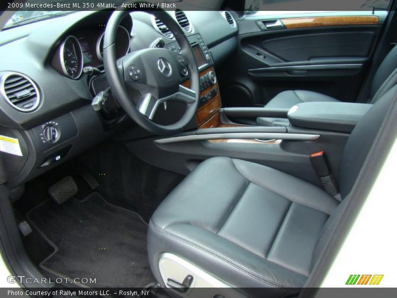 Arctic White / Black 2009 Mercedes-Benz ML 350 4Matic