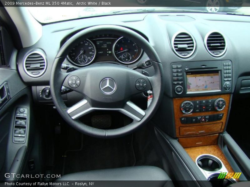 Arctic White / Black 2009 Mercedes-Benz ML 350 4Matic