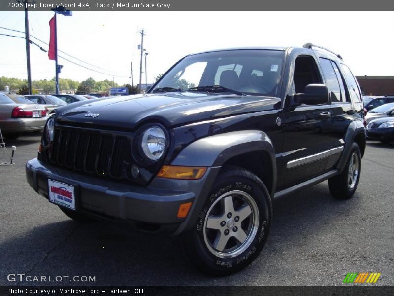Black / Medium Slate Gray 2006 Jeep Liberty Sport 4x4