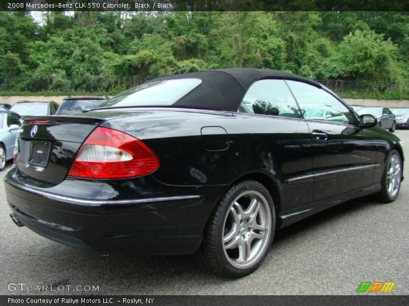 Black / Black 2008 Mercedes-Benz CLK 550 Cabriolet
