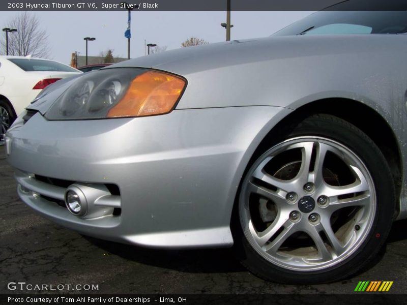 Super Silver / Black 2003 Hyundai Tiburon GT V6