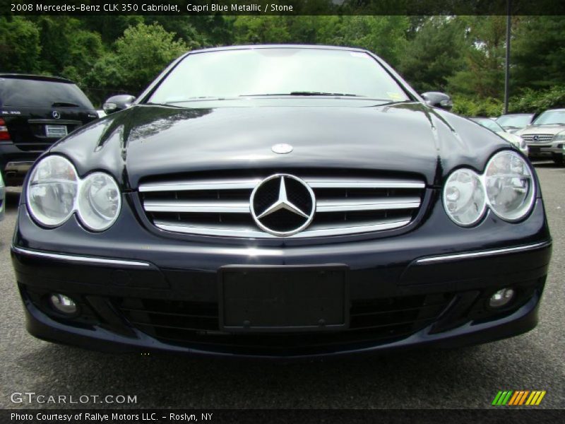 Capri Blue Metallic / Stone 2008 Mercedes-Benz CLK 350 Cabriolet