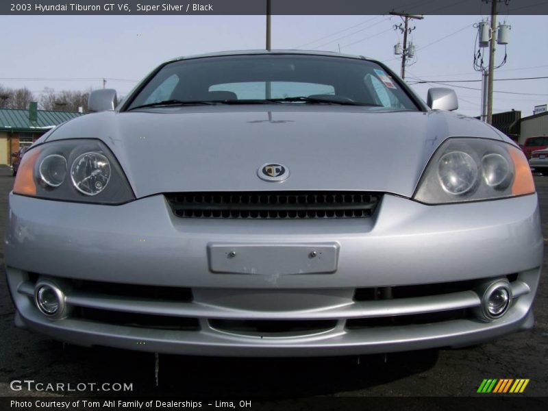 Super Silver / Black 2003 Hyundai Tiburon GT V6
