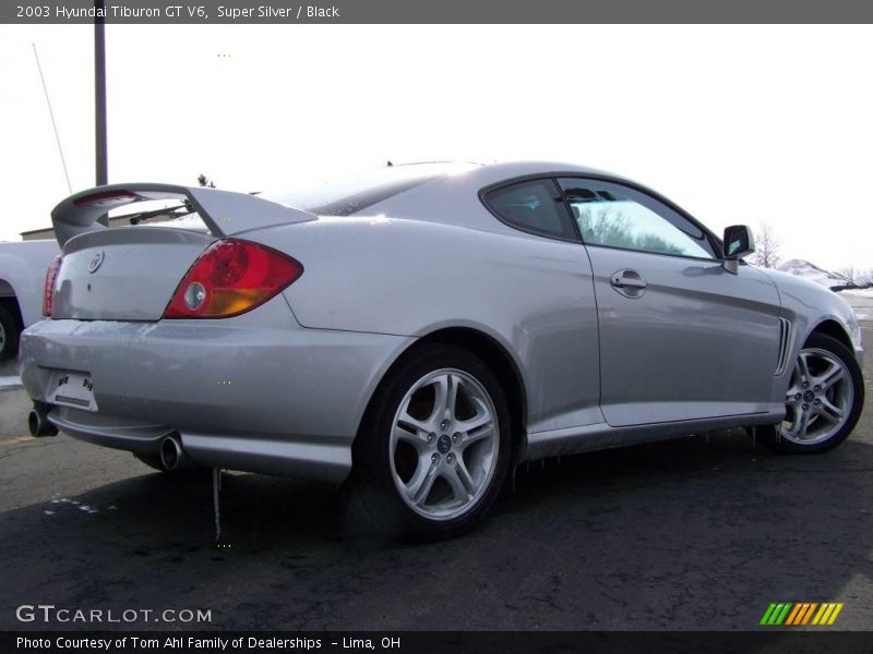 Super Silver / Black 2003 Hyundai Tiburon GT V6