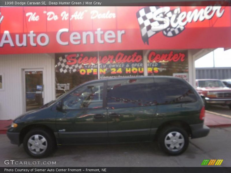 Deep Hunter Green / Mist Gray 1998 Dodge Caravan SE