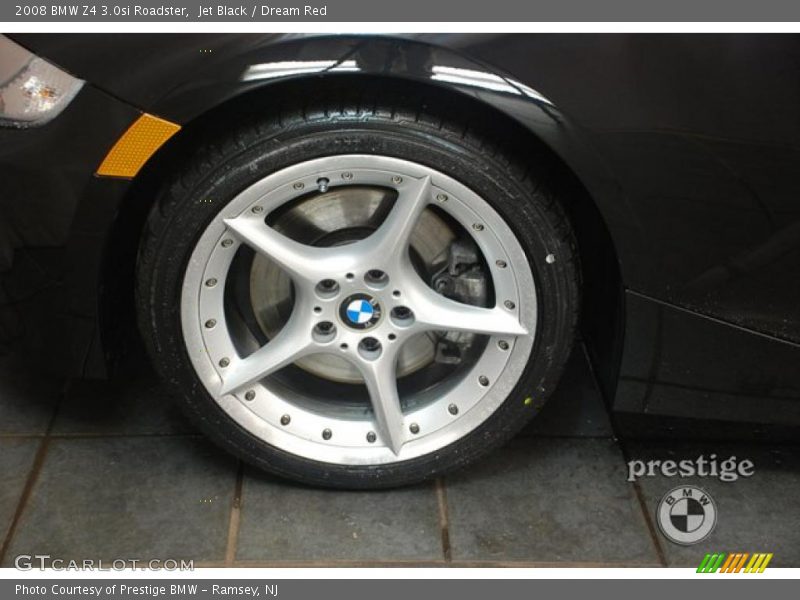 Jet Black / Dream Red 2008 BMW Z4 3.0si Roadster