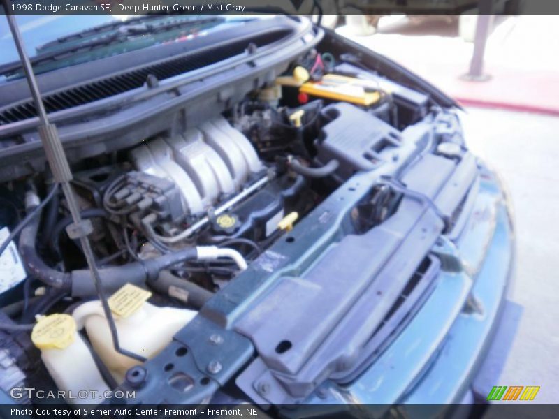 Deep Hunter Green / Mist Gray 1998 Dodge Caravan SE