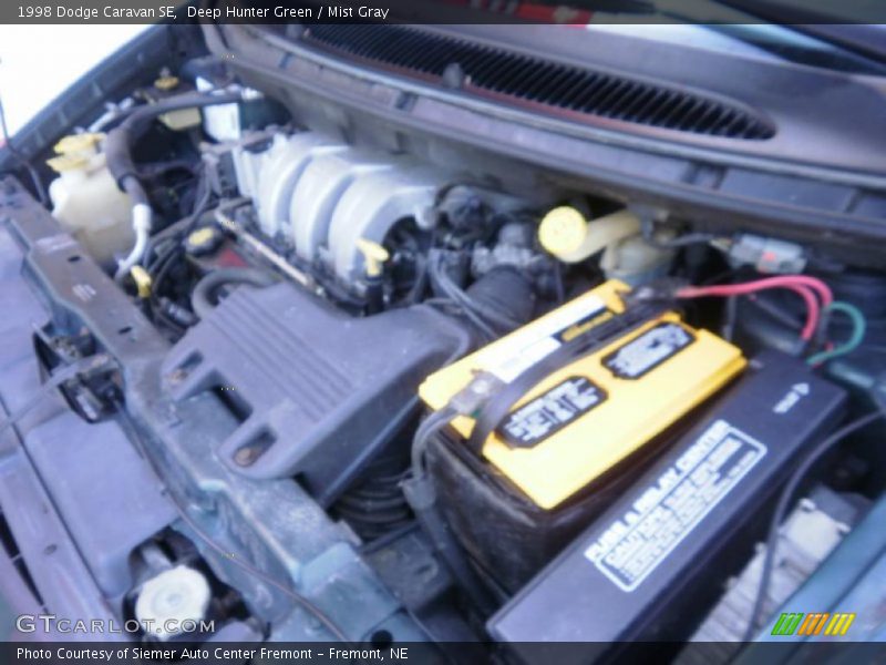 Deep Hunter Green / Mist Gray 1998 Dodge Caravan SE