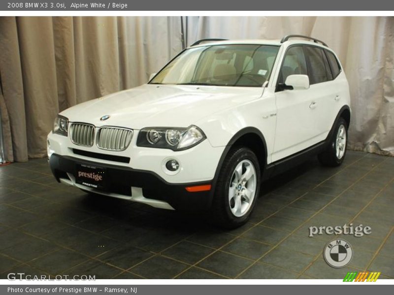 Alpine White / Beige 2008 BMW X3 3.0si