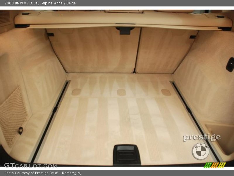 Alpine White / Beige 2008 BMW X3 3.0si