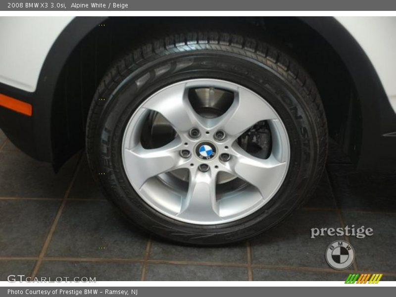 Alpine White / Beige 2008 BMW X3 3.0si