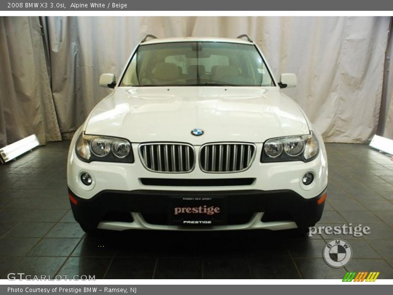 Alpine White / Beige 2008 BMW X3 3.0si