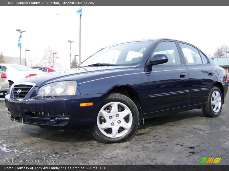 Moonlit Blue / Gray 2004 Hyundai Elantra GLS Sedan