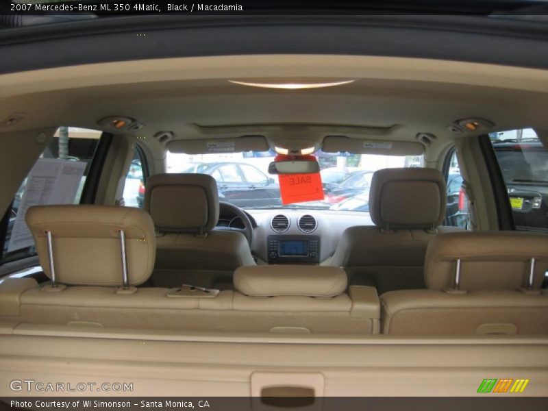Black / Macadamia 2007 Mercedes-Benz ML 350 4Matic