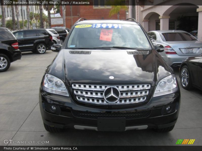 Black / Macadamia 2007 Mercedes-Benz ML 350 4Matic