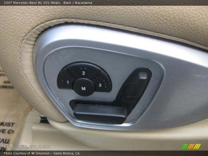 Black / Macadamia 2007 Mercedes-Benz ML 350 4Matic