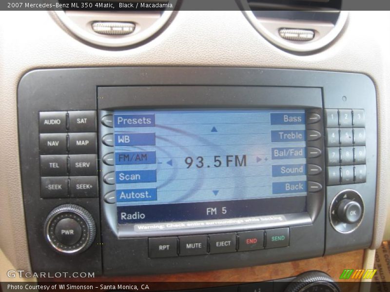 Black / Macadamia 2007 Mercedes-Benz ML 350 4Matic