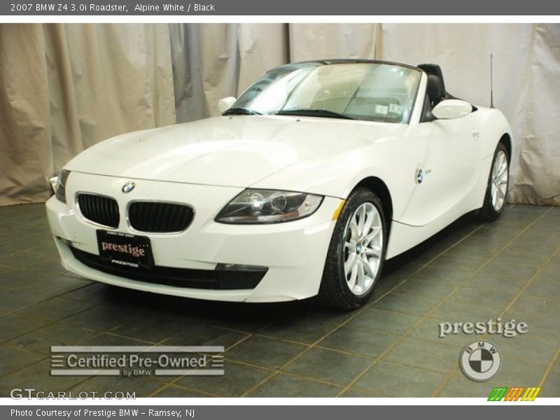 Alpine White / Black 2007 BMW Z4 3.0i Roadster