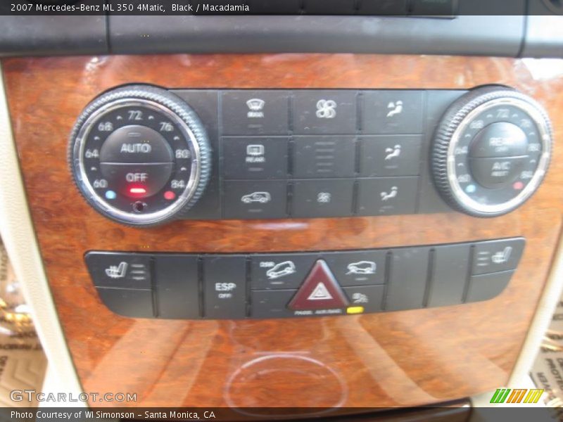 Black / Macadamia 2007 Mercedes-Benz ML 350 4Matic