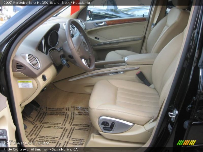 Black / Macadamia 2007 Mercedes-Benz ML 350 4Matic