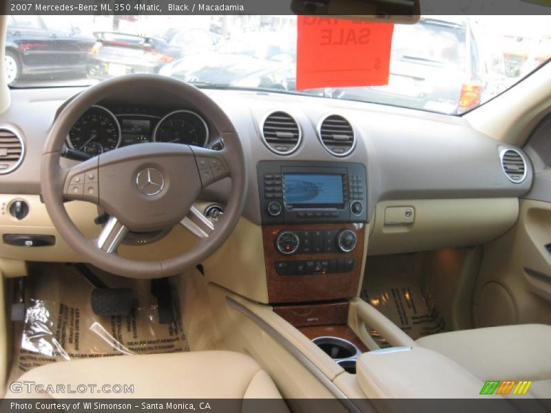 Black / Macadamia 2007 Mercedes-Benz ML 350 4Matic