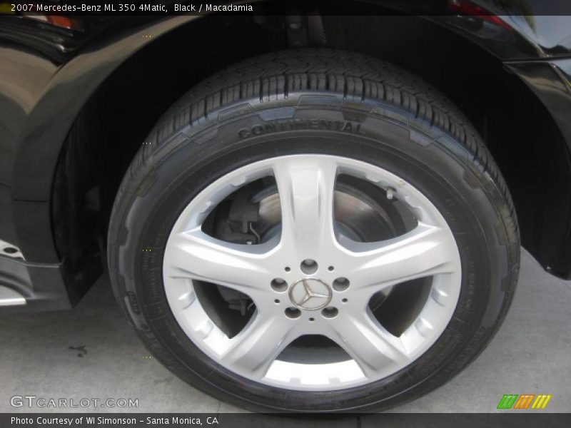 Black / Macadamia 2007 Mercedes-Benz ML 350 4Matic