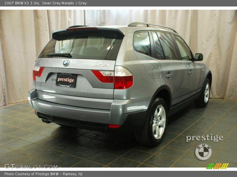 Silver Grey Metallic / Grey 2007 BMW X3 3.0si