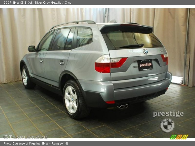 Silver Grey Metallic / Grey 2007 BMW X3 3.0si