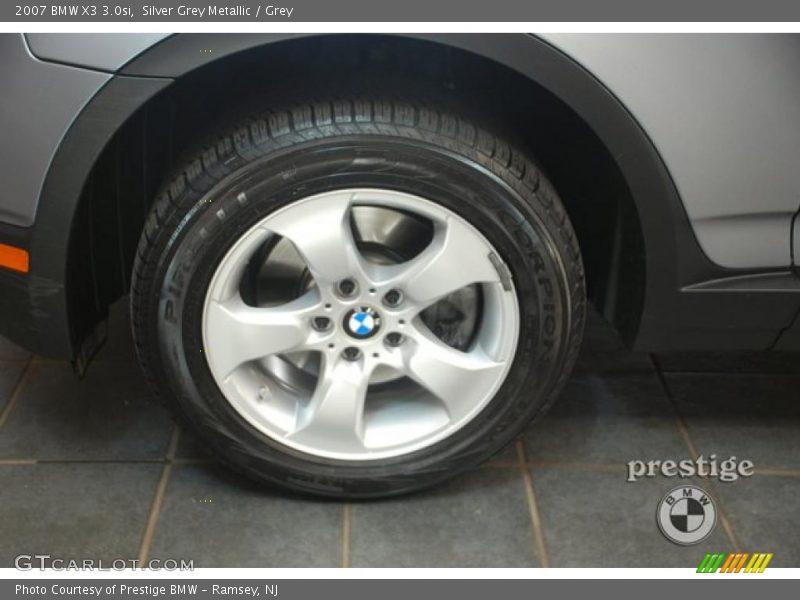 Silver Grey Metallic / Grey 2007 BMW X3 3.0si