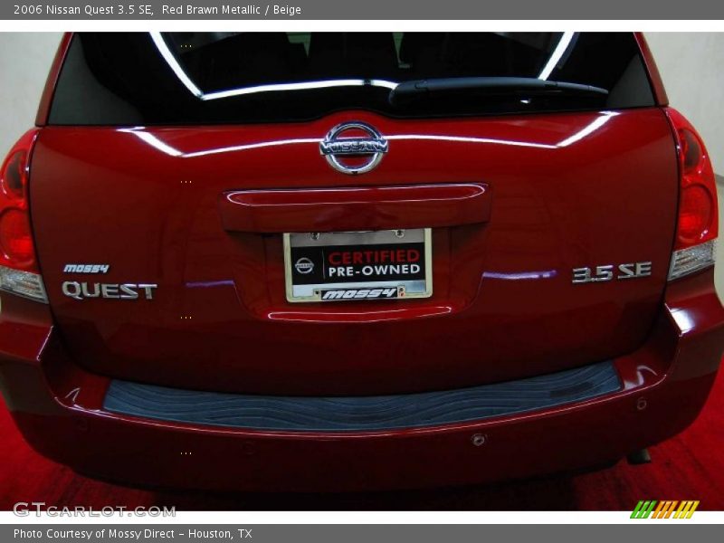 Red Brawn Metallic / Beige 2006 Nissan Quest 3.5 SE