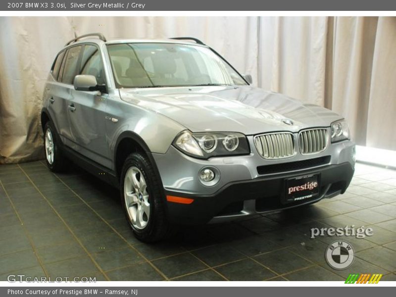 Silver Grey Metallic / Grey 2007 BMW X3 3.0si