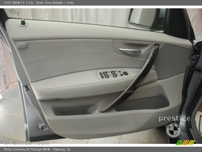 Silver Grey Metallic / Grey 2007 BMW X3 3.0si