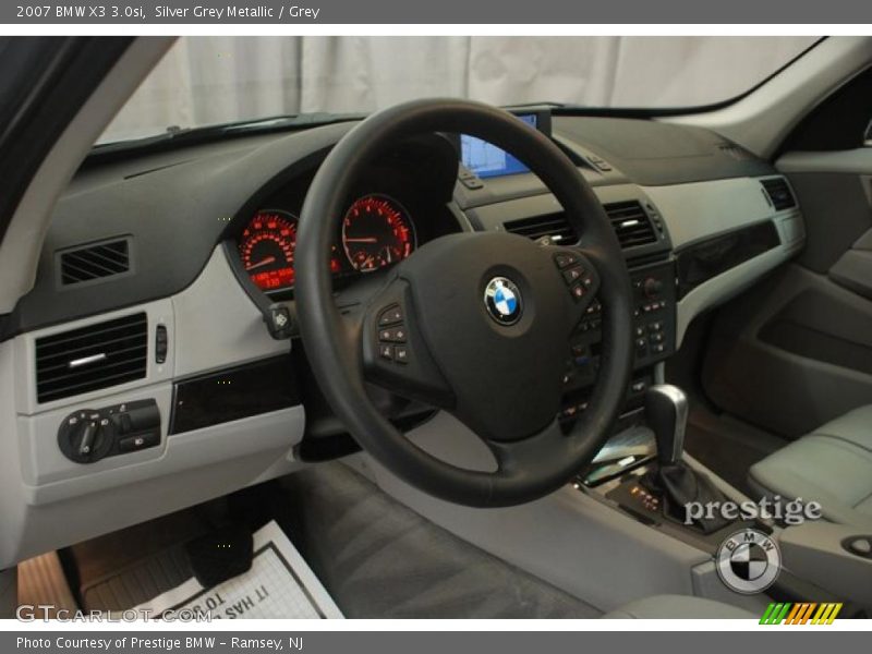 Silver Grey Metallic / Grey 2007 BMW X3 3.0si