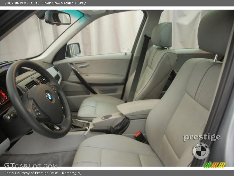 Silver Grey Metallic / Grey 2007 BMW X3 3.0si