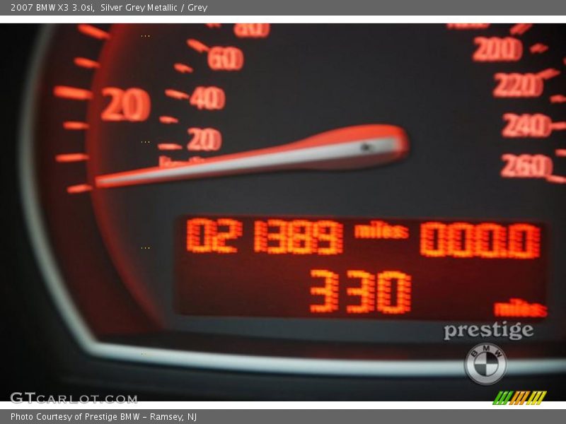 Silver Grey Metallic / Grey 2007 BMW X3 3.0si