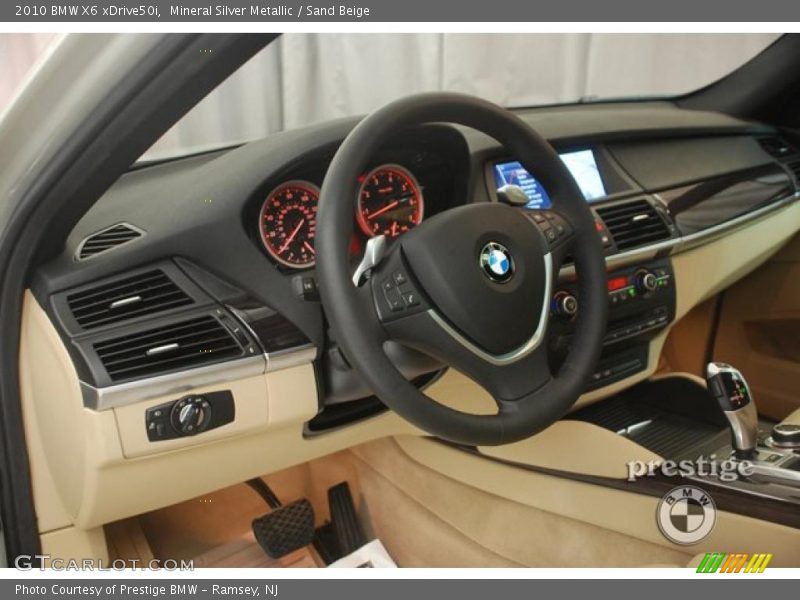 Mineral Silver Metallic / Sand Beige 2010 BMW X6 xDrive50i