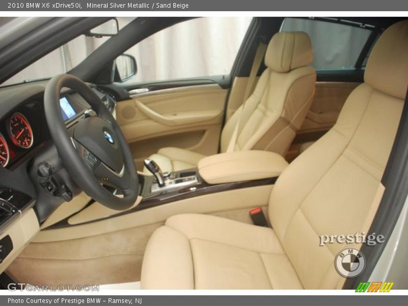 Mineral Silver Metallic / Sand Beige 2010 BMW X6 xDrive50i