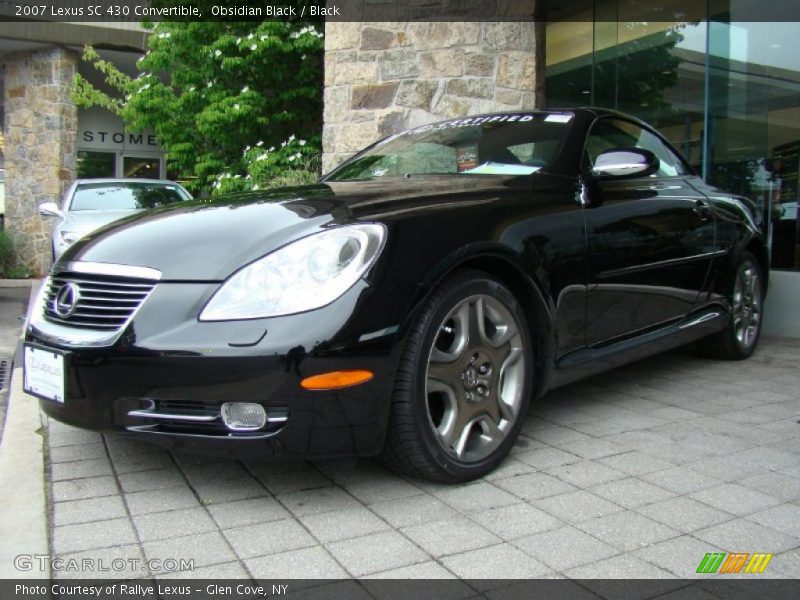 Obsidian Black / Black 2007 Lexus SC 430 Convertible