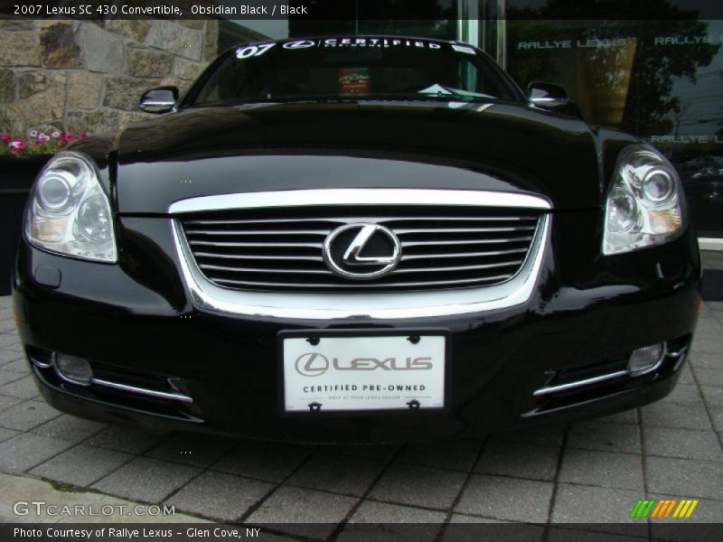 Obsidian Black / Black 2007 Lexus SC 430 Convertible