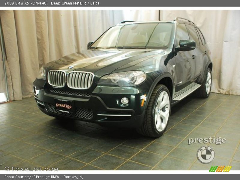 Deep Green Metallic / Beige 2009 BMW X5 xDrive48i